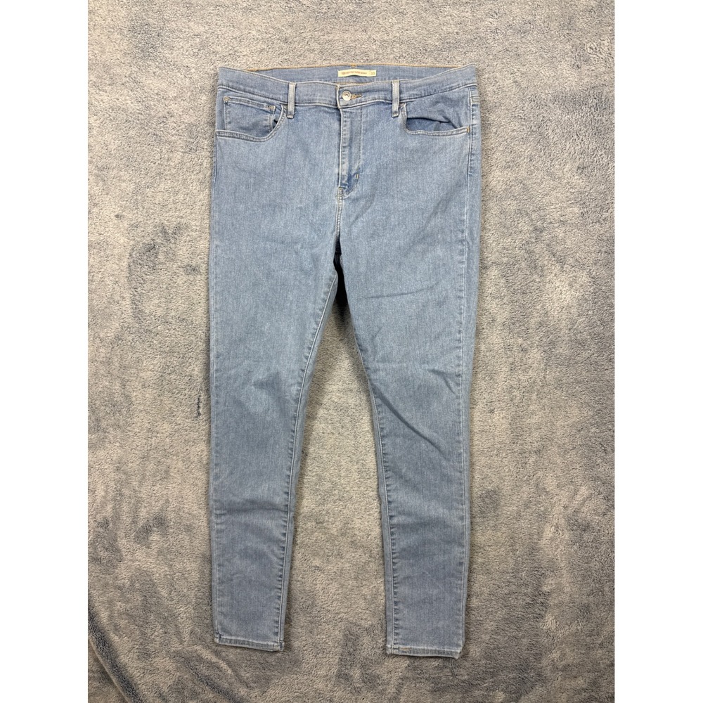 Levi's Womens 33 Light Blue 720 High Rise Super Skinny Jeans 52797-0196 Stretch